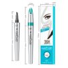 Adurello Liquid Eyebrow Pen Waterproof Eyebrow Pencil with a 4-Micro-Fork Tips, Brow Pencil for Long Lasting Natural Brows Makeup (5# Smoky gray)