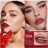 DENESTUP 12 pcs Lipstick Pencil Matte Lip Liner Set, Plump Nude Lip Shape No Smudge Longwear Non-sticky High Pigmented Natural Lip Gloss Primer Makeup (A)