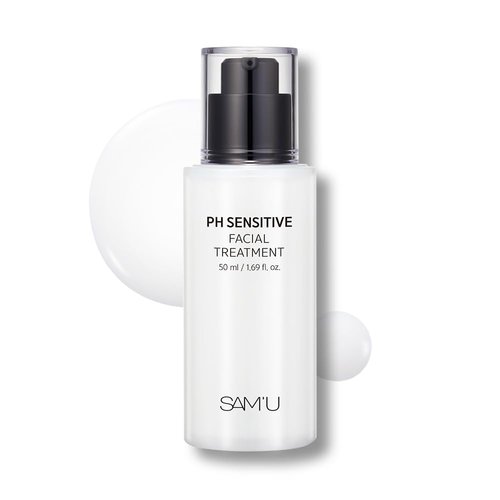 SAM’U pH Sensitive Facial Treatment – Nourishing, Hydrating Face Moisturizer with Ceramides – Kor...