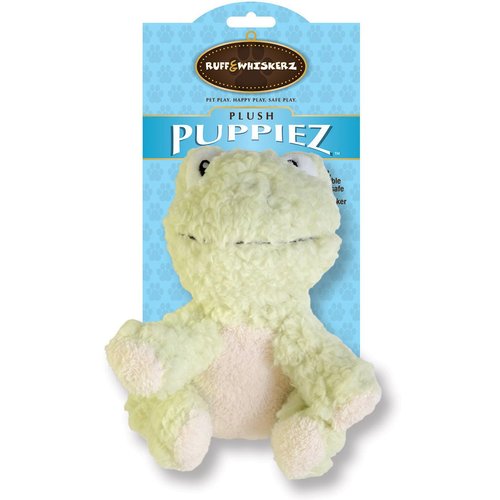 Ruff & Whiskerz Puppiez - Frog 6" Plush Dog Toy