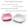 Cat Bowls,Shallow Cat Food Bowls, Double Wide Cat Dish Non Slip Cat Feeding Bowls for Relief of Whisker Fatigue Pet Food & Water Bowls Set of 2