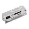 Mini MP3 Player, Portable Mini MP3 Player with Back Clip Sports MP3 Player with Earphone and USB Cable, Digital Media Player Built in Card Slot (Silver)