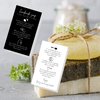 Lashicorn Handmade Soap Bar Card Instructions for Soap Maker Clients | 50 Pack | 2x3.5” inches Business Card | Handmade Soap Supplies | Black and White Design