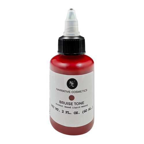 Narrative Cosmetics FX Alcohol Airbrush Paints - 2 fl oz, Skin Safe, Quick Dry, Waterproof, Sweatproof, Transferproof Liquid Makeup for Bodypainting, Theater, FX Makeup, Film and TV - Bruise Tone