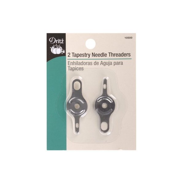 Dritz 10500 Tapestry Needle Threaders (2-Count) Silver