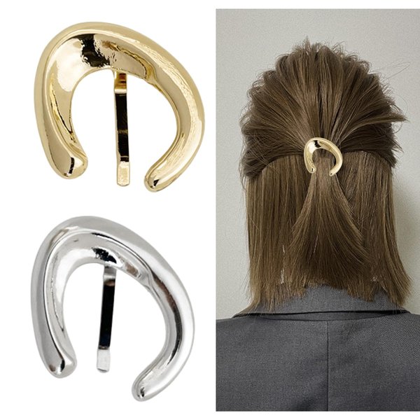 2PCS Metal Hair Cuffs,Gold silver Ponytail Cuff,Ponytail Buckle Women,Metal High Ponytail Clip Barrettes,Decorative Ponytail Cuff (Style 10)