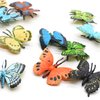 SmilerSmile 12pcs Plastic Butterflies Toy Butterfly Action Figures Art Decoration Removable Reusable for Cake Topper (Butterfly)