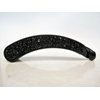 Generic Black art deco sparkly banana hair claw clip with rhinestones