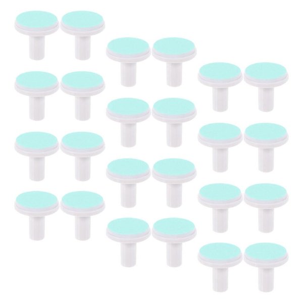 Angoily 24PCS Baby Nail File Pads, Electric Baby Nail Grinding Heads, Kid Nail Trimmer Replacement Pads, Nail Clippers Polish Disc for Kids 12 Months Up (Green)