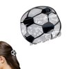 Football Hair Claw Clips 6CM Strong Hold Non-Slip Hair Barrettes for Women Girls Creative Football Hair Clip Ball Theme Hair Jaw Clamps Grip Hair Ornament for Girls Hair Accessories for Women