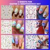 IDDFEVE 30 Sheets 8 Holiday Nail Art Stickers, Variety Pack All Season Nail Decals for All Year, Self-Adhesive Pegatinas Uñas 4th of July Halloween Fall Christmas Valentine St. Patrick's