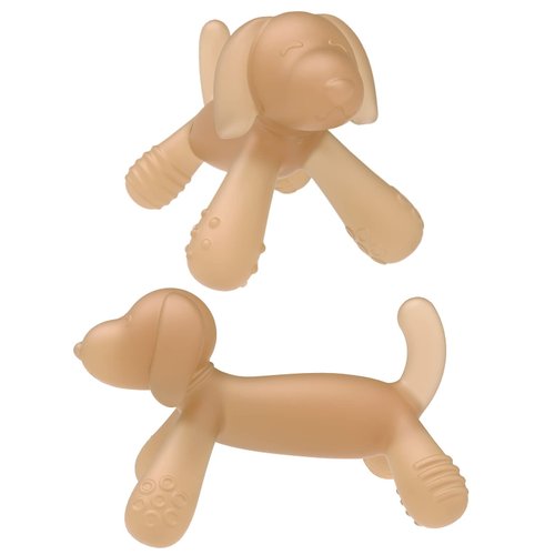 AULEGE 2Pack Silicone Teething Toy for Baby 3-6, 12, 18 Months Infant, BPA Free Soft Silicone Baby Teether for Soothing Teething Pain Relief, Baby Chew Toys for Boy&Girl Birthday, Christmas Gifts