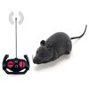Ufurty Remote Control Mouse Cat Toy, Greatstar Wireless Electronic RC Mouse Rat Pet Toy Running Wheel Plush Rat Chasing Prank Toy for Cats Dogs Pets Kids Novelty Gift (Grey)