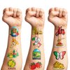 118 PCS Italian Italy Rome Temporary Tattoos Themed Birthday Party Decorations Supplies Favors Décor Cute Flag Inspiring Tattoo Stickers Gifts For Game Boys Girls Classroom School Prizes Reward
