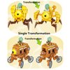 JHESAO 1 PCS Plants and Zombies Toys Assembly Action Figures PVZ Assemblable Toys Set 1 2 Series Great Gifts for Kids and Fans,Birthday and Christmas Party New