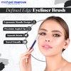michael marcus Cake Eyeliner & Brush - 2 Piece Water Activated Dry Pressed Eyeliner & Professional Brush - Long-Lasting, Vibrant Color, Smudge Resistant - Cruelty Free Paraben Free (Kohl)