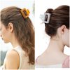 2 Pcs Medium Hair Claw Clips for Women Small Rectangle Claw Hair Clips for Thin Fine Medium Thick Hair Non Slip
