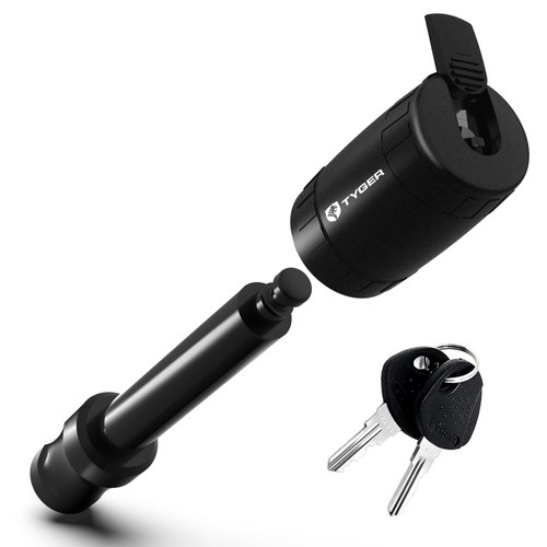 Tyger Auto Solid Hitch Lock Pin with Locking Key - 5/8 inch Pin Holes on 2 inch Receivers | Class III IV V | 19,000 lb Load Rating | TG-HL3U001B | Weatherproof Anti-Theft