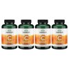 Swanson Vitamin C w/Rose Hips - Herbal Supplement Promoting Skin Health, Heart Health & Immune System Support - Natural Formula Promoting Protection & Wellness - (90 Capsules, 1000mg Each) 4 Pack