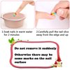 JANYUN 96 Pcs Fake Nails for Kids Pre-glue Full Cover Short False Nails Children Nails Lovely Gift