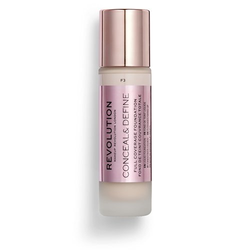 MAKEUP REVOLUTION FULL COVERAGE FOUNDATION- CONCEAL & DEFINE - F3