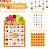 JUESMOS Thanksgiving Bingo Game for Kids Adults Fall Thanksgiving Games Bingo Cards 24 Players Turkey Bingo Game Cards Thanksgiving Game Supplies for School Classroom Family Activities Party Favors
