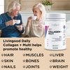 Livingood Daily Vanilla Collagen Powder, 30 Servings - Collagen Protein Powder (Collagen Type 1 and 3) Plus Multivitamin, Milk Thistle & Glucosamine - Hydrolyzed Collagen Peptides - 15.87oz