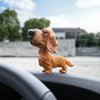 COGEEK Bobble Head Dogs Bobbing Heads Car Dash Puppy Car Decoration (Dachshund)