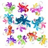 20 Packs Spider Animal Funny Unique Mini Pop Rainbow Keychain， Halloween Party favors Toys for Kids Children Classroom Students from Teacher, Birthday Party Favors