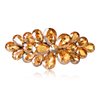 Sankuwen Flower Luxury Jewelry Design Hairpin Rhinestone Hair Barrette Clip,Also Perfect Mother's Day Gifts for Mom(Style B,Champagne)