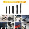 GOOACC 6PCS Auto Trim Removal Tool Kit No-Scratch Tool Kit for Car Audio Dash Panel Window Molding Fastener Remover Tool Kit-Black