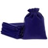 Lucky Monet 25/50/100PCS Velvet Drawstring Bags Jewelry Pouches for Christmas Birthday Party Wedding Favors Gift Candy Headphones Art and DIY Craft (25Pcs, Royal Blue, 4” x 6”)