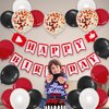 YouTube Themed Party Supplies, YouTube Inspired Birthday Banner Social Media Cake Topper for Subscribe Play Video Theme Birthday Party Decorations