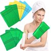 10 Pieces Korean Exfoliating Washcloth Mitt Asian Exfoliating Bath Body Scrub Mitt Italy Towel Double Sided Exfoliating Cloth Gloves Dead Skin Japanese Spa Wash Cloth (Multi Color)