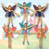 ArtCreativity Bendable Fairy, Set of 12 Flexible Fairy Princesses, Birthday Party Favors for Boys and Girls, Stress Relief Fidget Toys for Kids and Adults, Goody Bag Stuffers, Piñata Fillers