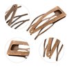 Chinco 24 Pieces Double Grip Hair Clips Metal Snap Hair Clips Women Hair Barrettes for Hair Making, Salon Supplies (Red Ancient Bronze, 2 Inch)