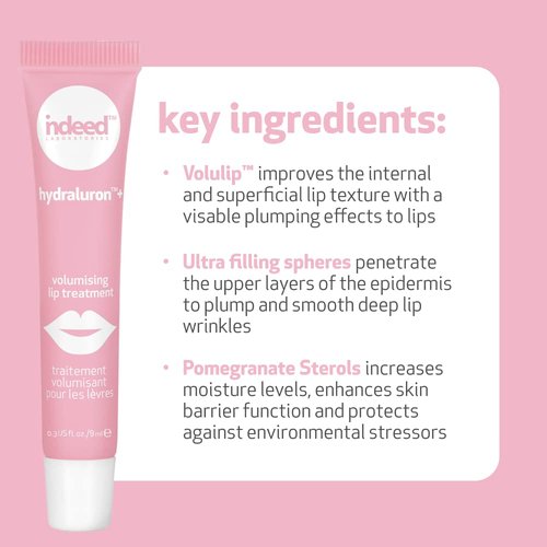 Indeed Laboratories Hydraluron Volumising Lip treatment: Treat, Soothe, Hydrate & Plump Size: 0.31 fl oz/9.3 ml