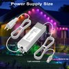 36V Waterproof Power Supply for Govee Permanent Outdoor Lights Only Compatible with Govee H705A H705B H705C Power Adapter Cord 3 Pin White(Non-Compatible Barrel connectors)