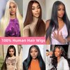 LATTIXXIA 6x5 HD Lace Front Wig Wear and Go Glueless Wigs Human Hair Pre Plucked Pre Cut 200% Density Straight Lace Front Wigs Human Hair Glueless Lace Front Wigs For Women 20 Inch