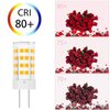 Gaormii G4 LED Bulb 5W, 35W 40W Halogen Equivalent, AC/DC 12V, 3000K Warm White 450LM, T3 JC Type Bi-Pin Base Bulb for Home and Landscape Lighting, Non-Dimmable, 6 Pack