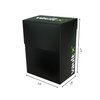 Vault X Deck Box and 100 Black Card Sleeves - Medium Size for 70-80 Sleeved Cards - PVC Free Card Holder for TCG (Medium + 100)
