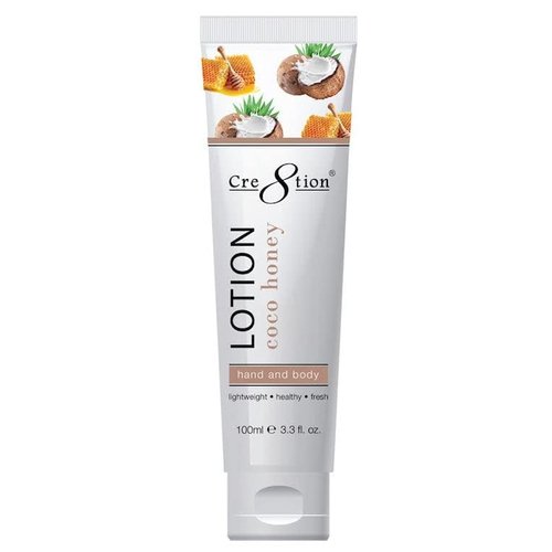 Treasure4Nails Corp Cre8tion Hand & Body Lotion Coconut Honey 100 ml/fl. 3.3 oz. 60 pcs./case (Single)
