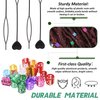Keadic 299 Pcs 7 Style Viking Hair Beard Bead Assortment Kit Includes Dreadlocks Beads, Pull Hair Pin, Black Rubber Bands and Hair Extension Link Ring for Hair Braiding DIY Jewelry Decoration