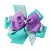 Mermaid Hair Bow Clip for Girls Women 6 Inch Big Princess Costume Dress Up Accessories Halloween Christmas Birthday Party Supplies