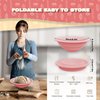 Sourdough Bread Baking Supplies Set, Sourdough Bread Guard Basket, 9" Round Bread Proofing Basket, Foldable Bread Proofing Bowl, Set for Sourdough Bread Baking, Cream Pink