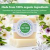 Organic Handmade Tea Tree Bath and Hand Soap for Oily Skin - Bath Soap with Gentle Creamy Moisturizing Foam - Organic Hand Soap with 100% Organic Ingredients - 4oz / 110gr