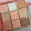 Okerker 9 Colors Glitter Shimmer Eyeshadow Makeup Palette, Korean Natural Neutral Eye shadow Palettes Highly Pigmented Long Lasting Waterproof Blendable sombras para ojos Pink White Golden Brown