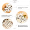 Catery Crystal Bride Wedding Hair Comb Hair Accessories with Rhinestone Bridal Side Combs for Women and Girls (A-SILVER)
