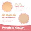 6Pcs Wig Caps, MORGLES 4Pcs Nylon Wig Caps with 2Pcs Mesh Net Wig Cap Stocking Wig Caps for Lace Front Wig Nude Cap for Women