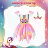 HAMSILY Princess Dress Up Clothes for Little Girls: Princess Costume for Girls Toddler, Unicorn Costume & Mermaid Costume, Girl Toys Age 3 4 5 6 Year Old Girl Birthday Gifts with Cape, Jewelry, etc